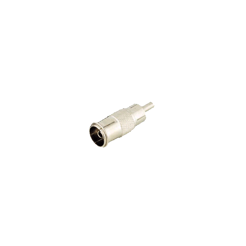   Adapter Cinchstecker auf Antennenkupplung (IEC-Koaxial-Zentral)
