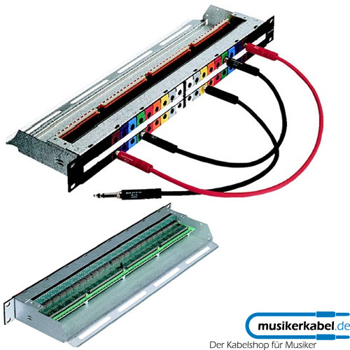 Neutrik NPP-TB-HN Neutrik Easy Patch NPP-TB Serie 2x 24 B-Gauge Half Normalled Bottom Row