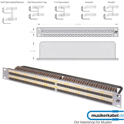 Neutrik XPM-96SS Neutrik Patchpanel Bantam 4x 24 silber