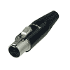 Rean RT4FC-B-W Rean tiny XLR-Stecker 4pol female, Gummit&uuml;lle