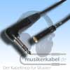 Musikerkabel.de R000341 Klinkenverl&auml;ngerung stereo 6,3mm Winkelstecker, 3,5mm Kupplung 2,50m