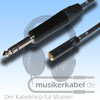 Musikerkabel.de R001047 Klinkenverl&auml;ngerung stereo 6,3mm male gerade, 3,5mm female 2,5m